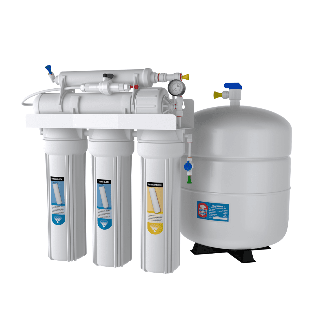 The traditional tank reverse osmosis system