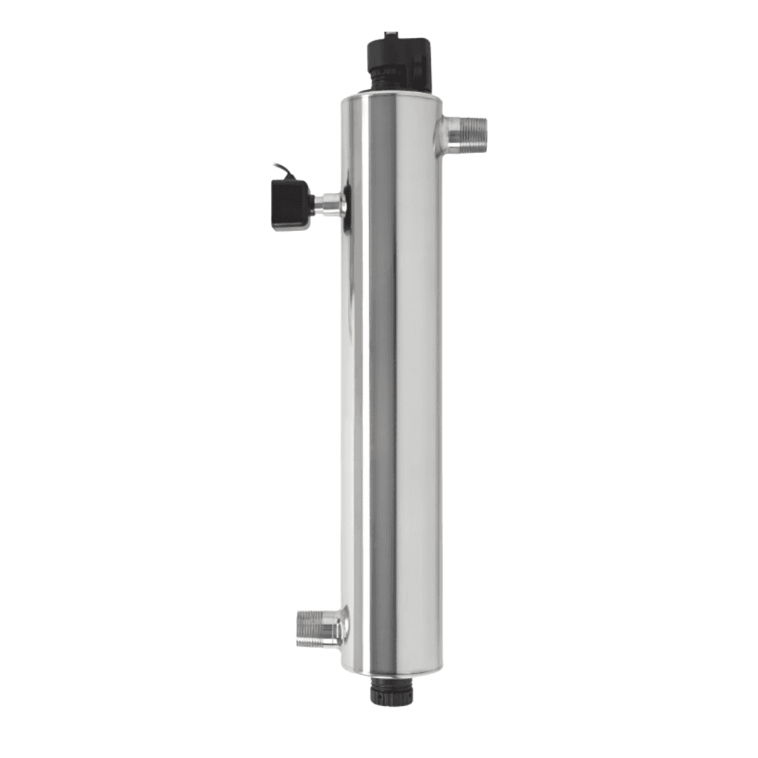 Whole-home ultraviolet purifier in stainless steel